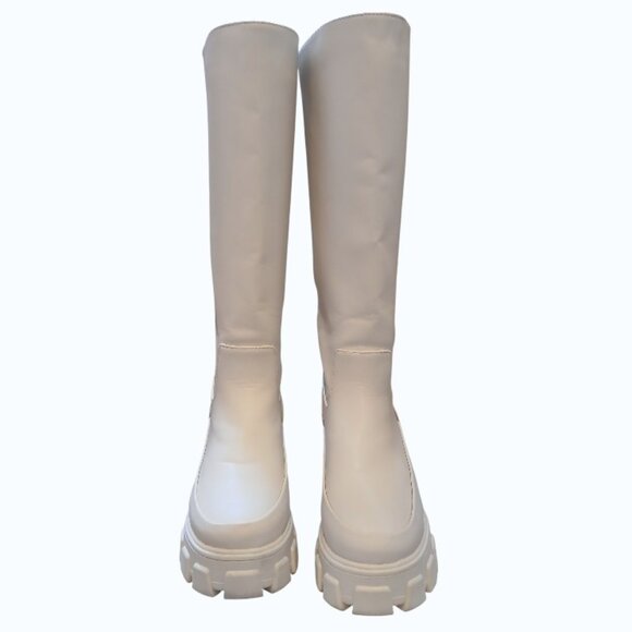 CIRCUS by Sam Edelman Ivory Knee-High Platform Boots - Picture 2 of 16